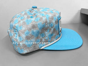 Forme de casquette snapback 5 panneaux personnalisée Style hip hop à bord plat avec corde pour le camping vente en gros de broderie logo imprimé marque - Product Image 2