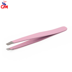 Pince à épiler professionnelle en acier inoxydable, pointe inclinée de précision, outil d'épilation, soin de beauté réutilisable - Product Image 6