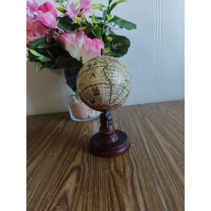 El mejor globo terráqueo con mapa del mundo con soporte de madera, globo decorativo temático Vintage para decoración interior de oficina, hogar y Biblioteca - Product Image 2
