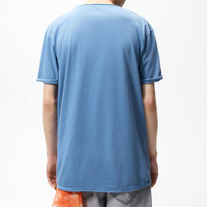 T-shirt ample avec encolure ronde et manches courtes en coton pour homme - Product Image 1