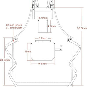 เพิ่มจำนวนผ้ากันเปื้อนสำหรับช่างทำผมคนทำงานร้านตัดผมใหม่จากหนัง PU ใส่สบายและทนทาน - Product Image 6