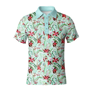 Camiseta de Golf de Alto Rendimiento para Hombre, Jersey Sólido de Spandex/Poliéster, Transpirable, de Secado Rápido, Antiarrugas, Manga Corta, Corte Regular - Product Image 5