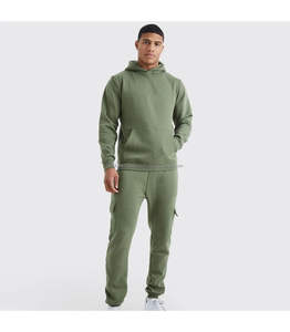 Summer <b>Men's</b> Casual Street Wears <b>Suit</b> Solid Color 2 Piece Set Tracksuit Jogger Wear <b>Men</b> Tracksuits - Product Image 4
