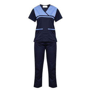 Uniforme de gommage d'hôpital extensible de dernière conception pour femmes ensembles uniformes de soins infirmiers élégants pour les professionnels de la santé - Product Image 6