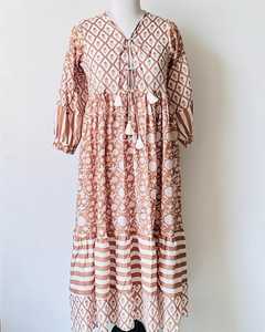 ชุดเดรสทรงเอไลน์ยาวกรอมพื้นประดับลูกปัดสไตล์ใหม่ทันสมัยสำหรับผู้หญิงช่วงฤดูร้อน - Product Image 1