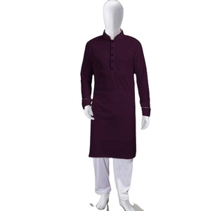 Nouveau 2024 – Vente en gros : Shalwar Kameez pour hommes, style traditionnel pakistanais, en modal, viscose et soie, respirant, séchage rapide, coupe ample - Product Image 2