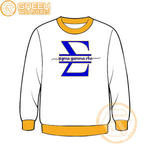 Sudadera de lana de algodón Sigma Gamma Rho personalizada de alta calidad, Jersey bordado, chaqueta para mujer, ropa griega, estilo de hermandad - Product Image 1