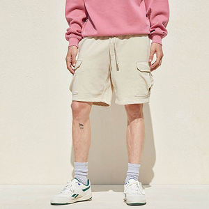 Shorts cargo personnalisés pour hommes, streetwear, coton lourd, shorts à cordon de serrage avec poches - Product Image 3
