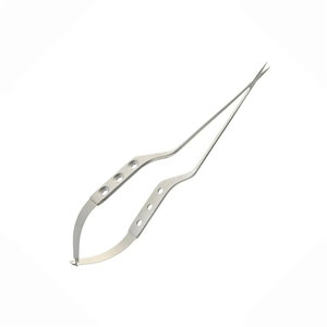 Ciseaux micro-chirurgicaux Yasargil de qualité supérieure, design droit et incurvé, réutilisables, argentés, instruments chirurgicaux à prix avantageux - Product Image 1