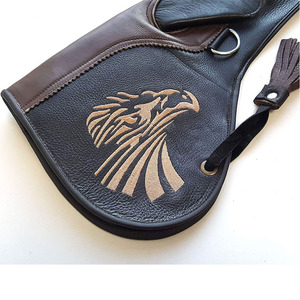 Gants de fauconnerie en cuir pour la chasse à l'aigle-Personnalisables portables et écologiques - Product Image 4