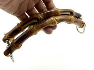 Asa de bambú natural para bolso de mano, bolso de mano, bolso de yute, asas de bolso de Bambú - Product Image 2