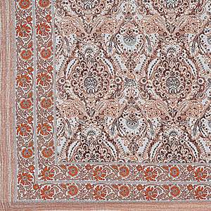 Brown Abstract Print 240 TC 100% Cotton Double Bed <b>Sheet</b> Set 2 Pillow Covers <b>King</b> <b>Size</b> Home Use Includes 3pcs Pieces Stitching - Product Image 5
