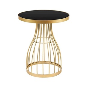 Table basse en métal de finition personnalisée de style unique avec dessus en bois Table basse décorative faite à la main accessoires de meubles de maison - Product Image 3