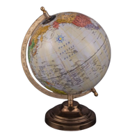 Vintage des années 1950 vieux Crams monde impérial Globe carte Table rotative monde géographique Globe carte de bureau milieu du siècle décor