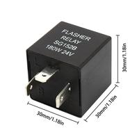 Relais clignotant à 3 broches, relais clignotant LED, clignotant universel pour automobiles et motos 12V 24V