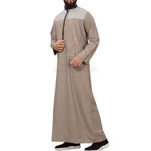 ชุดเดรส jubba ของผู้ชายคลาสสิกพร้อมชุดเดรส jubba ผ้าถักน้ำหนักเบาสำหรับเดือนรอมฎอนและวันอีด - Product Image 2