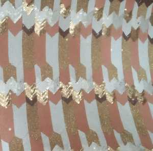 Tissu en dentelle perlée de polyester 100% ornemental organique pour les accents de corps de bordure Lehenga ajoute un ensemble festif de mariage Regal Look - Product Image 2