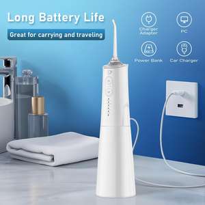 Irrigador Dental Inalámbrico Profesional, 8 Boquillas, 5 Modos, Resistente al Agua IPX7, Irrigador Bucal Portátil para Dientes - Product Image 3