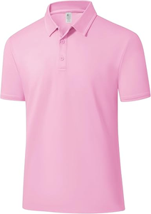 Polo unisexe en coton pur de haute qualité en gros, polo imprimé - Product Image 2