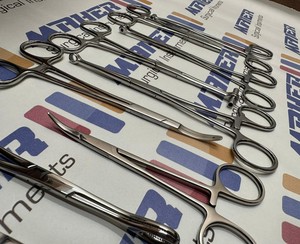 Herramientas de perforación corporal, juego de fórceps quirúrgicos ISO 13485, herramientas de instrumento de abrazadera estándar de seguridad para Kit de perforación corporal - Product Image 1