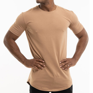 T-shirt à col rond en coton pour homme, couleur unie, Logo personnalisé, bon marché, vente en gros - Product Image 1