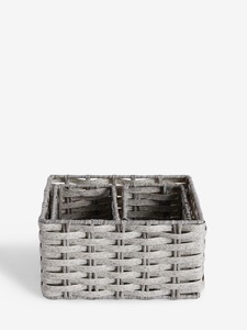 Eco Friendly <b>Woven</b> <b>Storage</b> <b>Basket</b> With Lid Handmade Decorative Container for Pantry Bathroom or Office - Product Image 4