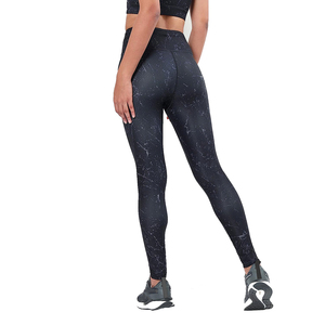 Mallas ligeras para ejercicio de gimnasio para mujer, mallas transpirables de cintura alta para Fitness con diseño de sublimación, tela de punto - Product Image 2