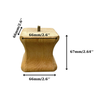Accessoires de pieds antidérapants en bois massif de qualité supérieure, sur mesure OEM, pour chaises de salle à manger, de cuisine, de lit d'hôtel, de salon et de bureau à domicile