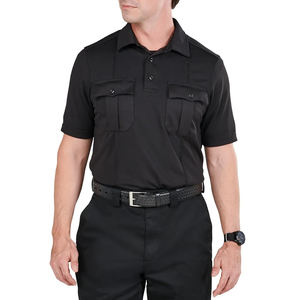 Conjunto de Uniforme de Seguridad Negro con Logotipo Personalizado para Hombre / Camisa de Manga Corta y Pantalones Cortos / Colores Personalizados Disponibles / Ropa de Trabajo de Otoño - Product Image 1
