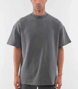 เสื้อยืดสตรีทแวร์ทรงโอเวอร์ไซส์ หนัก 240 กรัม ผ้าฝ้าย 100% ไม่หด ทรงแฟชั่นหรูหรา แขนสั้น - Product Image 1