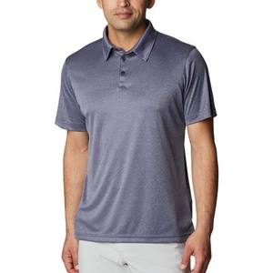 Polos de algodón de gran tamaño ajustados de Color sólido de secado rápido para hombre, camisa de manga corta de verano de estilo callejero transpirable para hombre - Product Image 1