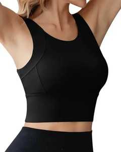 เสื้อครอปถักคอตตอนแขนกุดคอสูงลำลองสำหรับผู้หญิง2025ดีที่สุด - Product Image 3