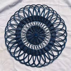 แผ่นรองจาน/ที่ชาร์จทำจากหญ้าทะเลทรงกลมทำด้วยมือสุดหรูใช้ตกแต่งบ้านได้อย่างยอดเยี่ยม - Product Image 5