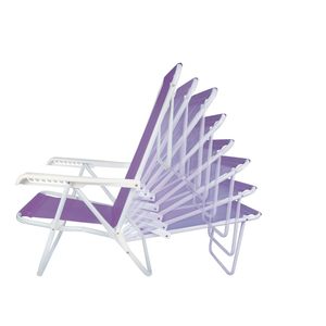 Silla de Playa <span class=keywords><strong>Plegable</strong></span> al por Mayor, Económica, Portátil, con Marco de Tubo de Acero, para Acampar al Aire Libre, con Soporte para Toallas - Product Image 3