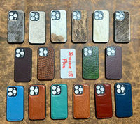 Nouvelle Arrivée Étui Téléphone en Cuir Véritable Motif Élégant Personnalisé Luxe Vintage Haute Qualité pour iPhone 15 Pro