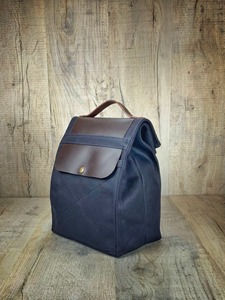 Bolsa de Almuerzo Portátil Ecológica Aislada de Lona y Cuero, Bolsa Reutilizable para Almacenamiento de Alimentos para el Trabajo, Viajes y Uso al Aire Libre LCLB-0023 - Product Image 2