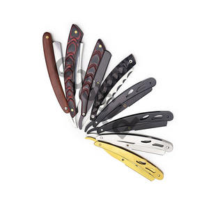 Nouvelles Tendances Rasoir de Barbier Réutilisable à Lame Unique en Acier Inoxydable Professionnel pour Salon de Coiffure 1 Pièce - Product Image 6