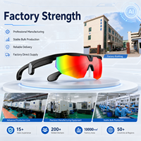 Lunettes Intelligentes avec Caméra Unique, Vidéo 2K, Étanchéité IP66, Assistant IA et Commande Vocale, Traduction en Temps Réel, Recharge Magnétique