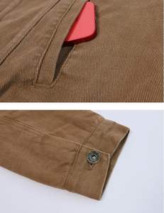 <b>Men's</b> Lapel Sherpa Fleece Lined Thicken Denim Jean <b>Trucker</b> <b>Jacket</b> Coats - Product Image 5