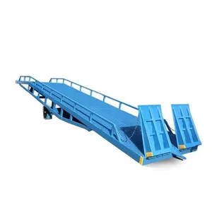 Dock Loading Ramp 10T Mobile Hydraulic Forklift Loading Ramp Container Dock Ramp