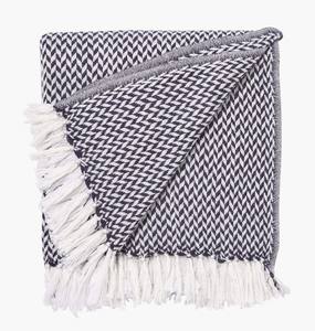 Manta de algodón 100% Jacquard personalizada, manta de hilo suave tejida personalizada para Decoración - Product Image 3