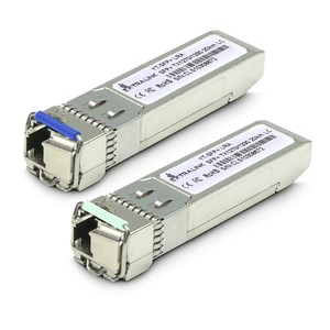 Module SFP+ WDM Extralink SFP+ 10G, 10 Gbit/s 1270/1330 nm, Monomode, 20 km, LC, DOM, Paire - Product Image 1