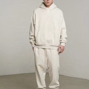 Venta al por mayor 100% algodón sudaderas con capucha de gran tamaño para los hombres de alta calidad logotipo personalizado bordado invierno Streetwear polar ODM sólido - Product Image 1