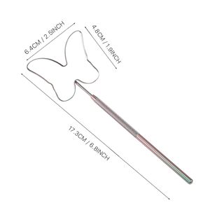 Miroir de cils papillon mignon, miroir de maquillage de cils détachable en acier inoxydable, fournitures d'extension de cils outils de beauté par Vaslcare - Product Image 2