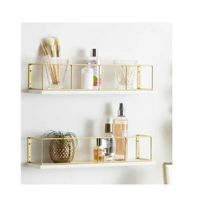 Moderen Design Home Decorative Wall <b>Racks</b> <b>Shelve</b> with <b>Metal</b> Golden Finished Use Room Wahroom Lounge Wall <b>Racks</b> at Good Rate - Product Image 2