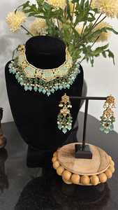 Alta calidad tradicional Sahara Jhumki pendientes Tikka aleación platino plateado circón perla moda flor forma boda fiesta mujeres - Product Image 3