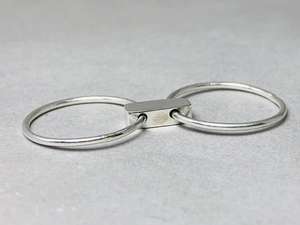 Anillos de barra de Plata de Ley 925 hechos a mano, recién llegados, barra doble, estilo bohemio, joyería de plata sólida delicada para bodas y fiestas - Product Image 4