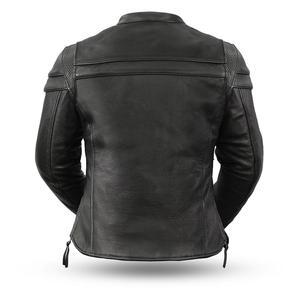 2025 vente en gros mode grande taille hommes Racer moto vestes en cuir Bomber veste fermeture éclair manteau noir veste en cuir - Product Image 5