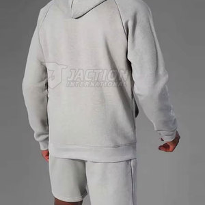 Custom Design High Quality <b>Pullover</b> <b>Men</b> Fleece Hoodie Set Solid Casual Plus Size <b>Men</b> Fleece Hoodie Set - Product Image 6