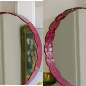 New Design Round Lacquer Mirror <b>for</b> <b>Wall</b> Decoration Top Quality Handicraft Mirror Best Selling Product Necessary - Product Image 5